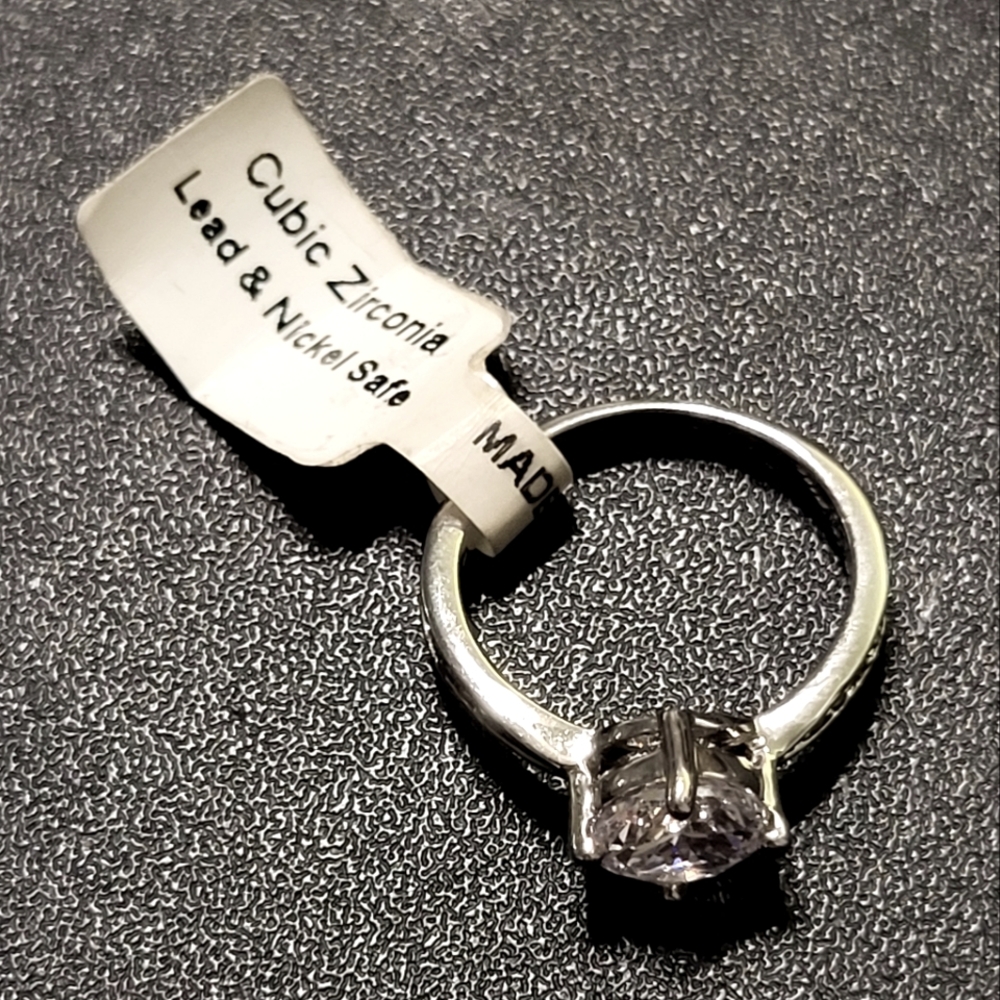 Size 6 Cubic Zirconia Engagement Style Ring